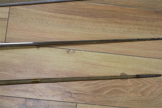 A steel marcasite handled court sword length 99cm